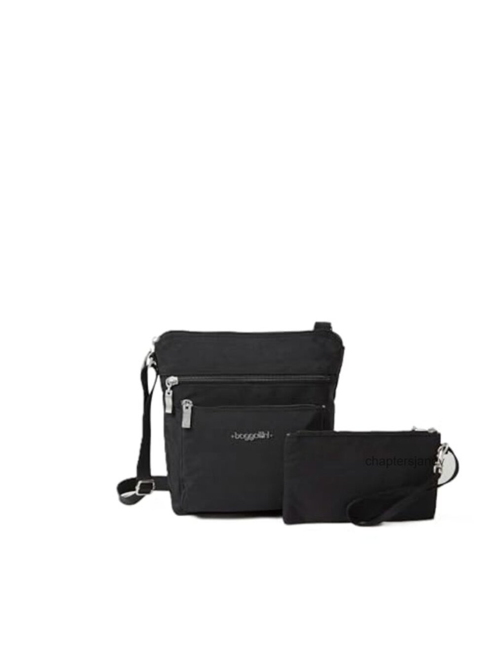 Small Lightweight Water-Resistant Nylon Crossbody Bag RFID Wristlet Travel Purse